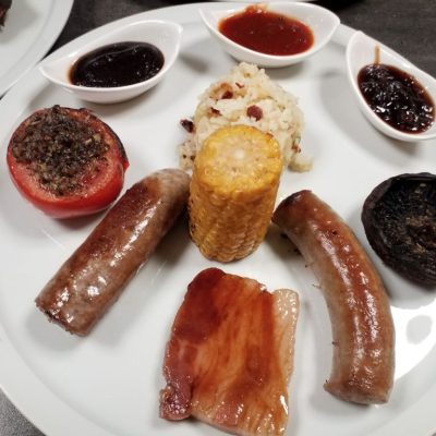 Grillteller mit Iberioc und Wagyu Würstchen