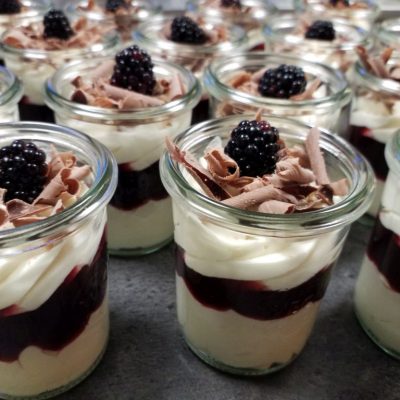 Schichtdessert Brombeer